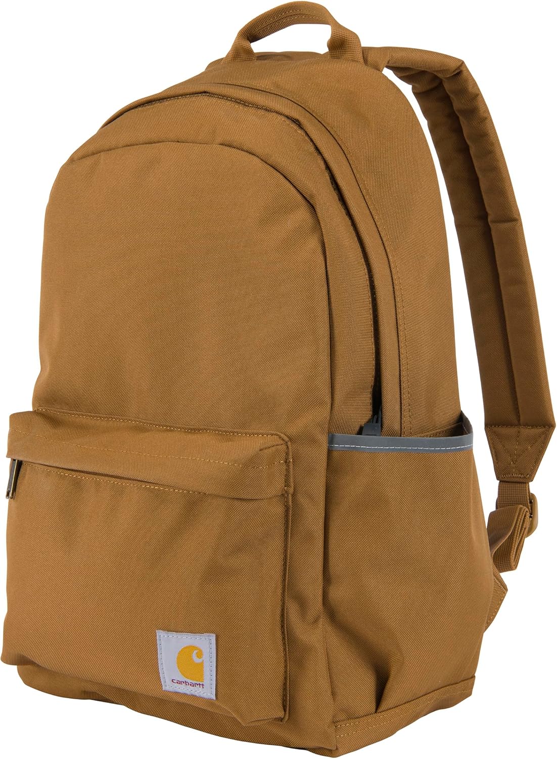 Carhartt 21L Classic Backpack, Water-Resistant Pack W/ 15" Laptop Sleeve and Organizational Compartments, Brown, PFAS Free