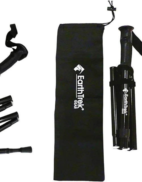 Folding Collapsible Travel Hiking Walking Trekking Pole/Shorter Women's Pole