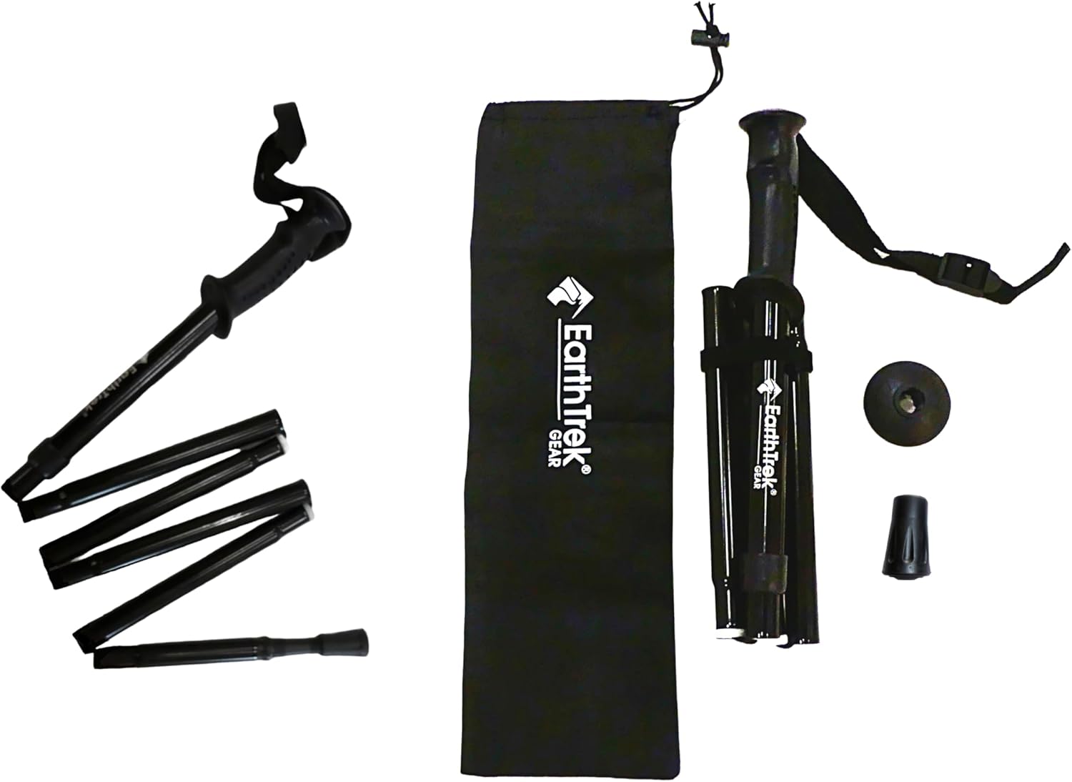 Folding Collapsible Travel Hiking Walking Trekking Pole/Shorter Women's Pole